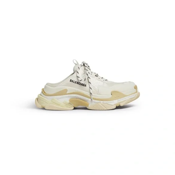 Balenciaga Triple S Sneakers in Cream and Tan - Picture 3 of 10